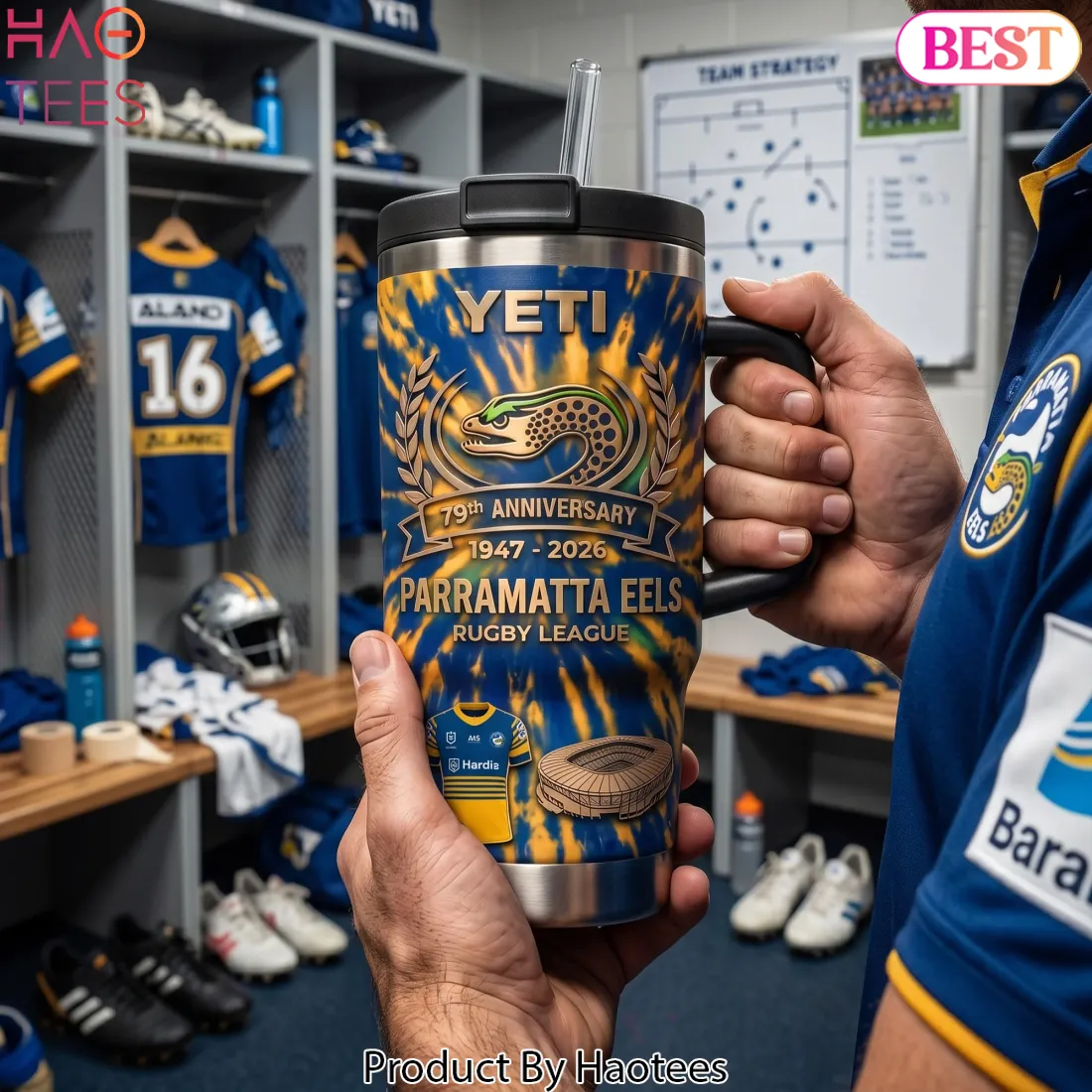 Parramatta Eels 79th Anniversary 1947-2026 Commemorative Tumbler Parramatta Eels 79th Anniversary 1947-2026 Commemorative Tumbler