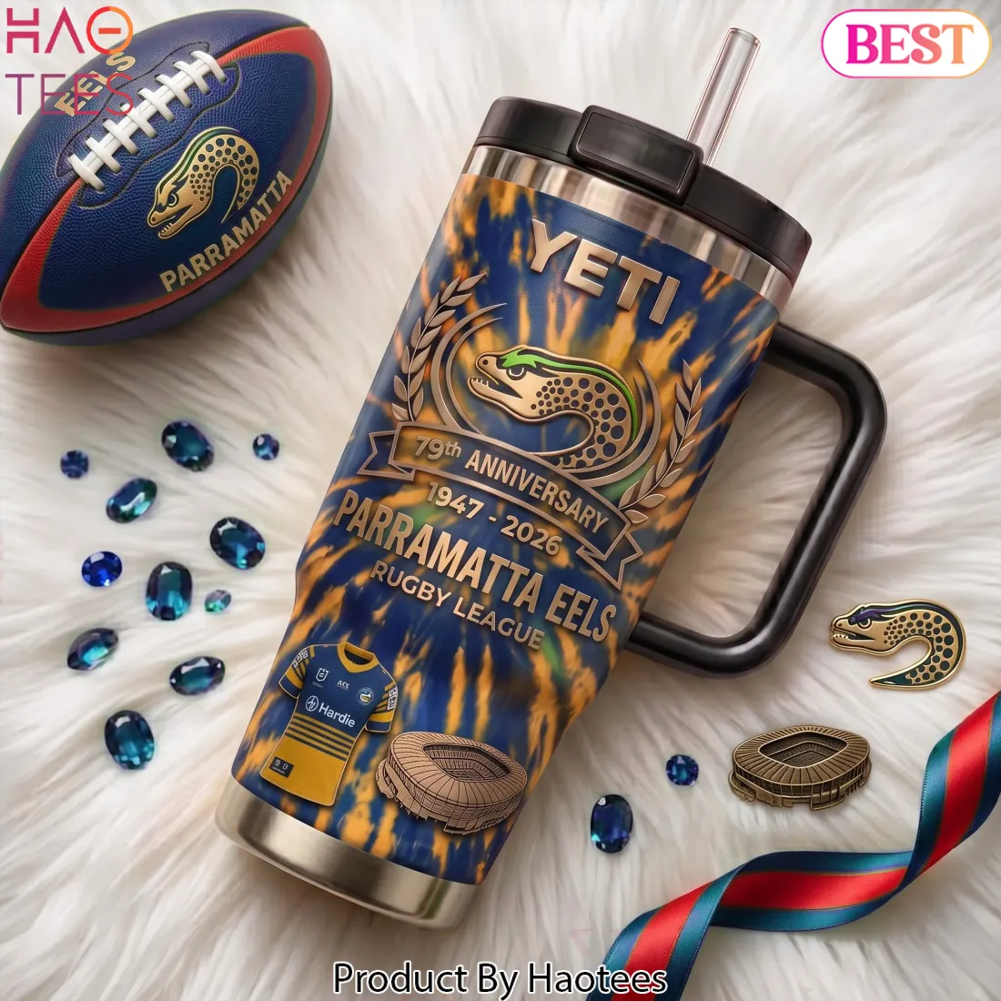 Parramatta Eels 79th Anniversary 1947-2026 Commemorative Tumbler Parramatta Eels 79th Anniversary 1947-2026 Commemorative Tumbler
