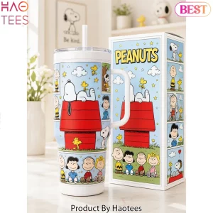 Peanuts Snoopy Red Doghouse Insulated Travel Tumbler