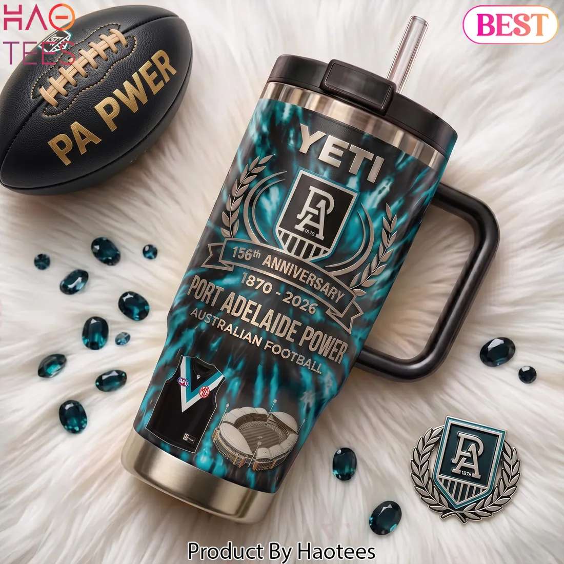 Port Adelaide Power 156th Anniversary Limited Edition Handle Tumbler Port Adelaide Power 156th Anniversary Limited Edition Handle Tumbler