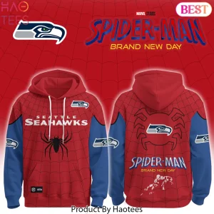 Seattle Seahawks x Spider-Man Brand New Day Graphic Hoodie