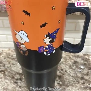 Snoopy Halloween Vampire Theme 40oz Insulated Tumbler