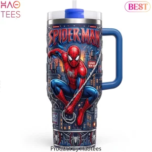 Spider-Man Daily Bugle 3D Graphic Insulated Travel Tumbler
