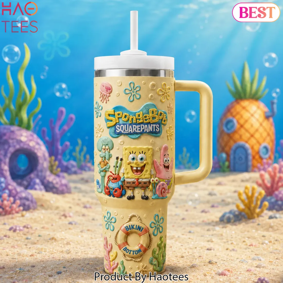 SpongeBob SquarePants Bikini Bottom 3D Design Insulated Tumbler SpongeBob SquarePants Bikini Bottom 3D Design Insulated Tumbler