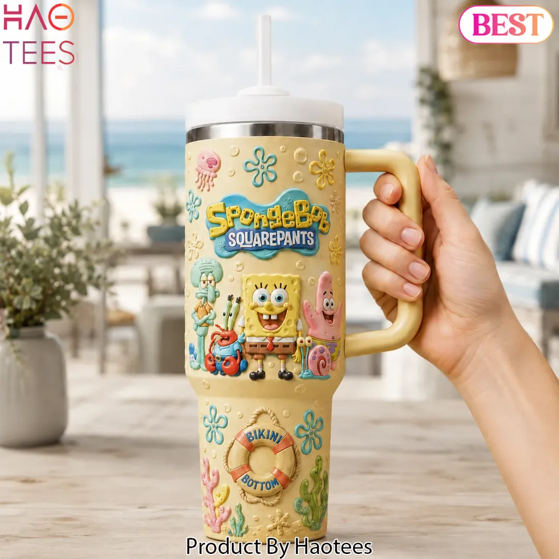 SpongeBob SquarePants Bikini Bottom 3D Design Insulated Tumbler SpongeBob SquarePants Bikini Bottom 3D Design Insulated Tumbler