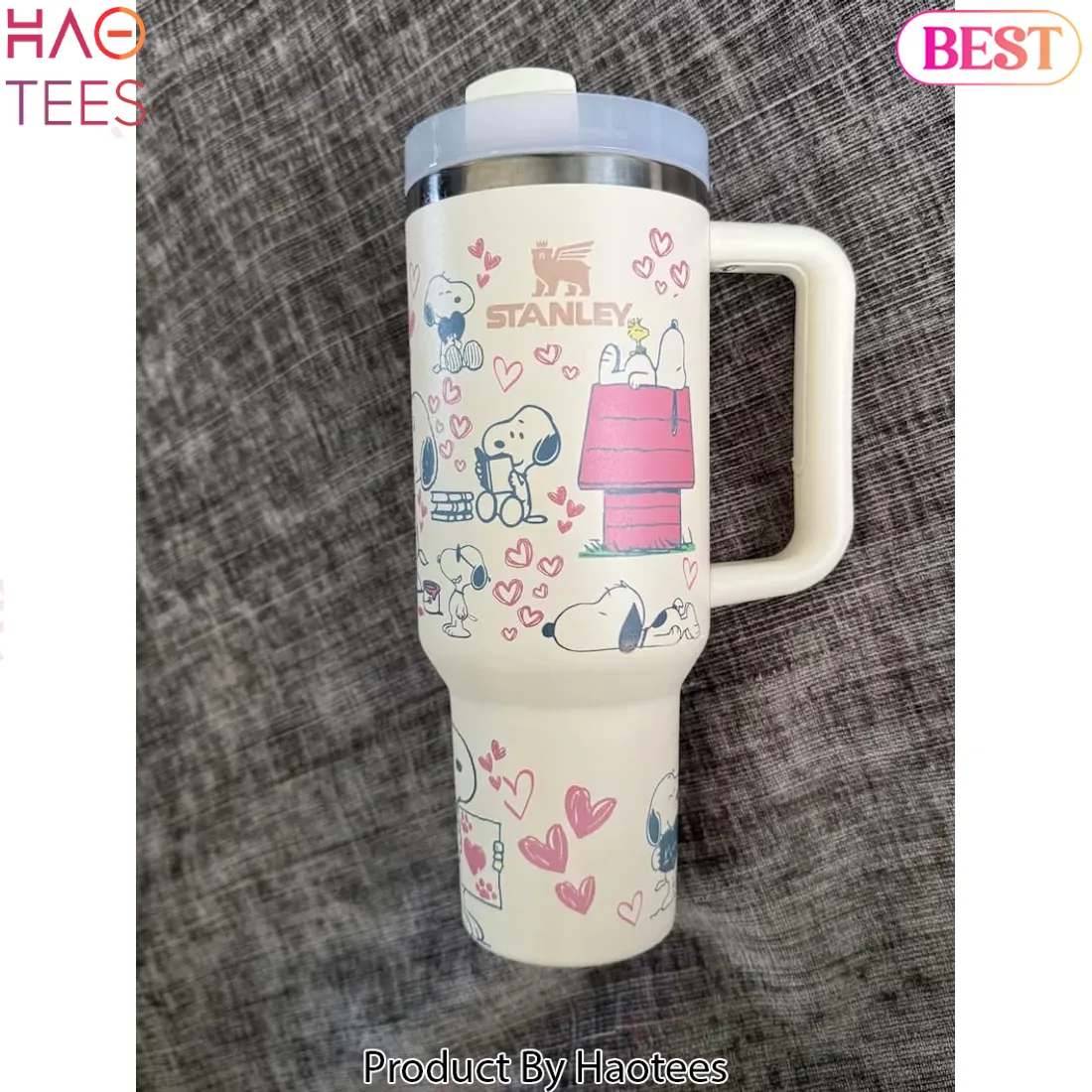 Stanley Snoopy Hearts Limited Edition 40oz Tumbler Stanley Snoopy Hearts Limited Edition 40oz Tumbler