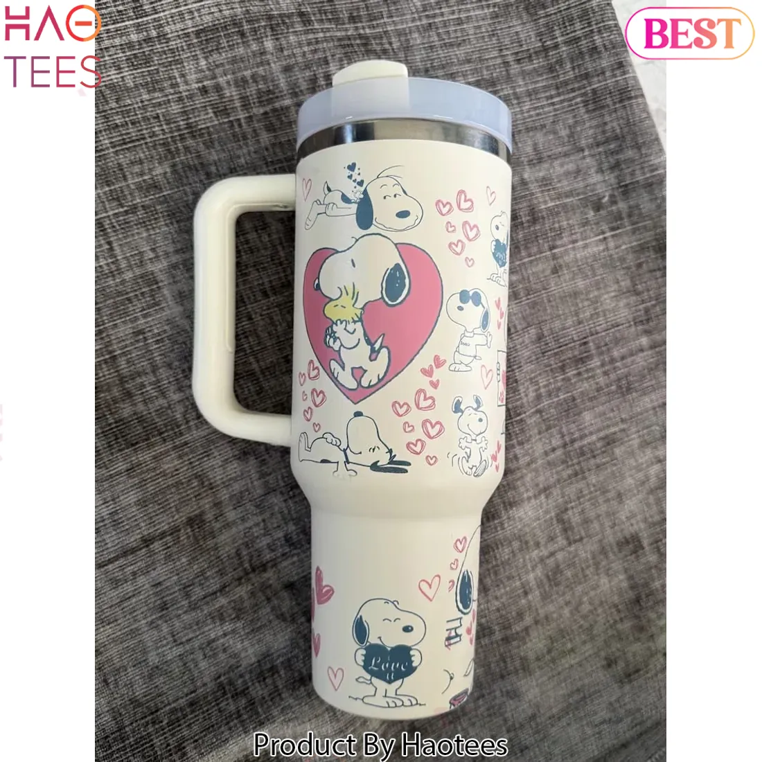 Stanley Snoopy Hearts Limited Edition 40oz Tumbler Stanley Snoopy Hearts Limited Edition 40oz Tumbler
