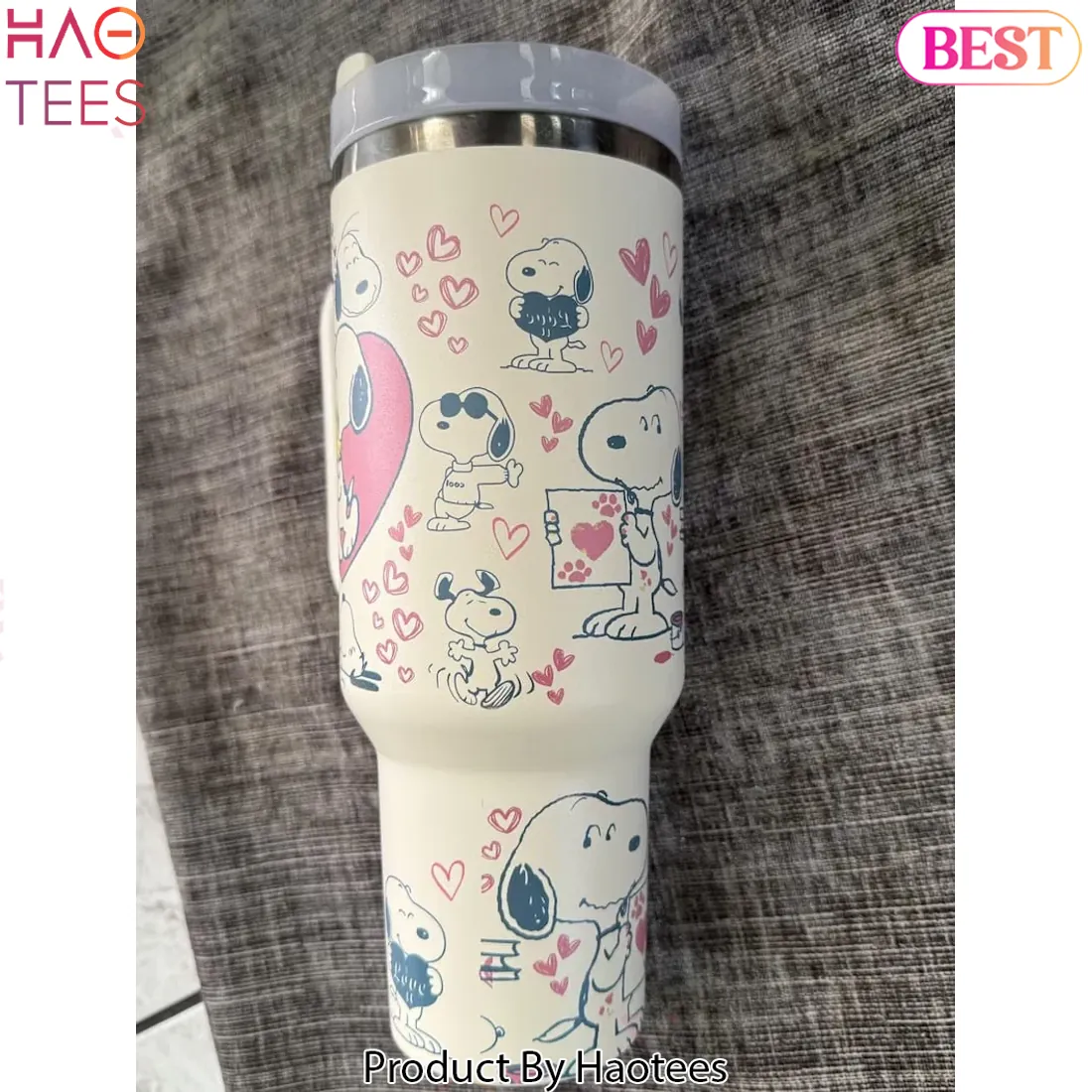 Stanley Snoopy Hearts Limited Edition 40oz Tumbler Stanley Snoopy Hearts Limited Edition 40oz Tumbler