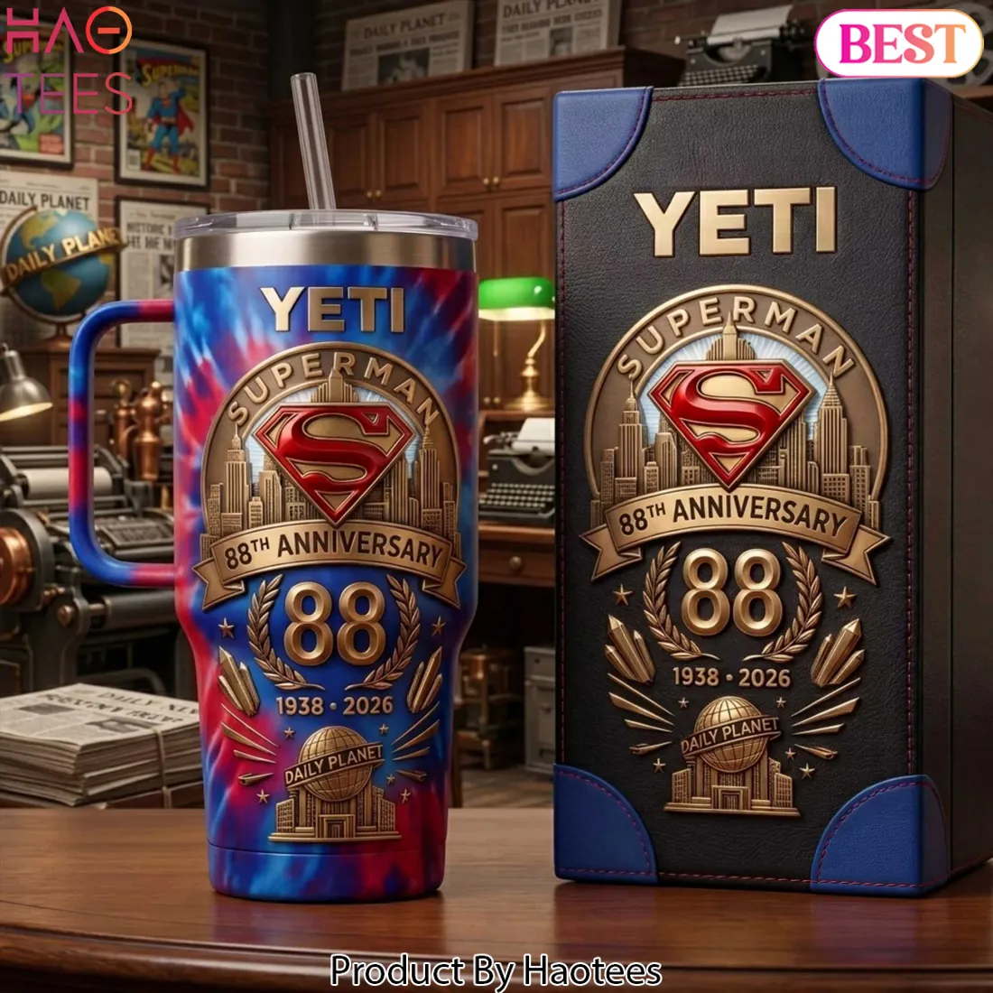 Superman 88th Anniversary Limited Edition Yeti Handle Tumbler Superman 88th Anniversary Limited Edition Yeti Handle Tumbler