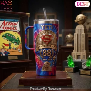 Superman 88th Anniversary Limited Edition Yeti Handle Tumbler