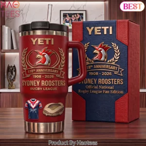 Sydney Roosters 118th Anniversary 1908-2026 Commemorative Tumbler