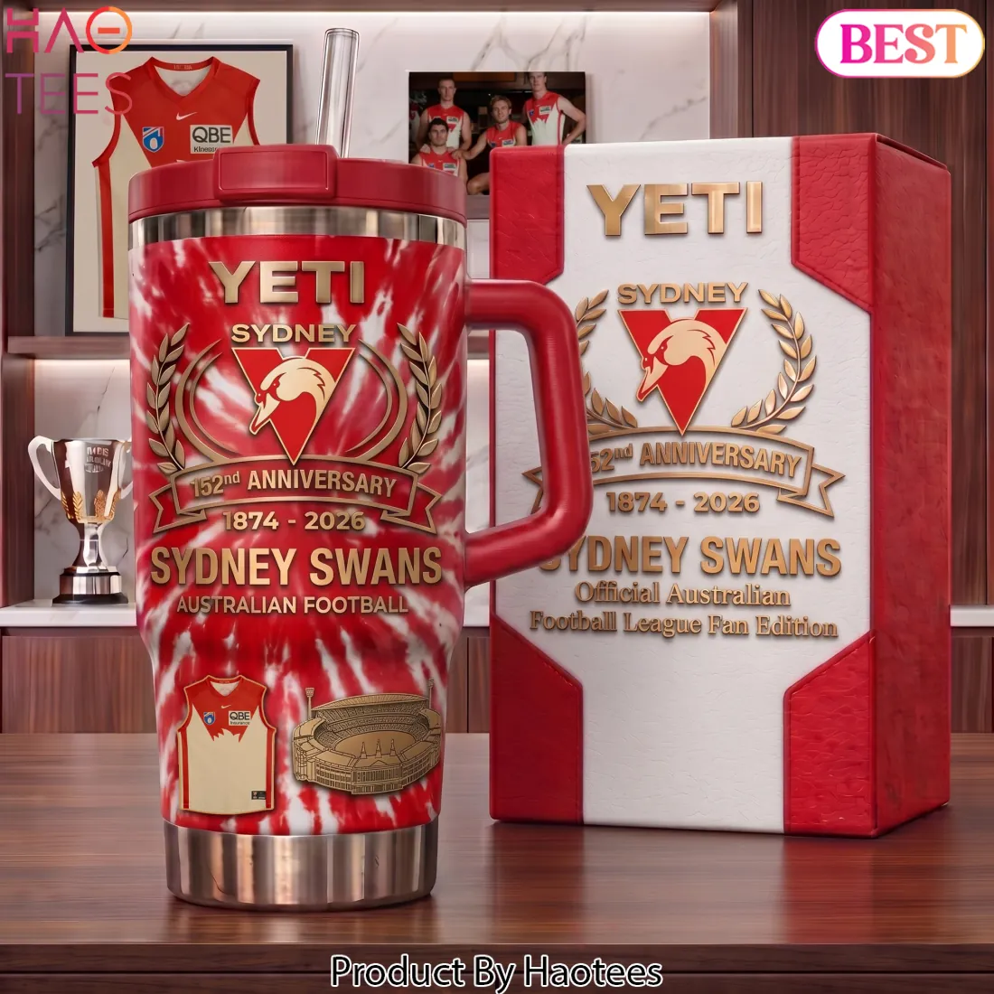 Sydney Swans 152nd Anniversary 1874-2026 Commemorative Tumbler Sydney Swans 152nd Anniversary 1874-2026 Commemorative Tumbler