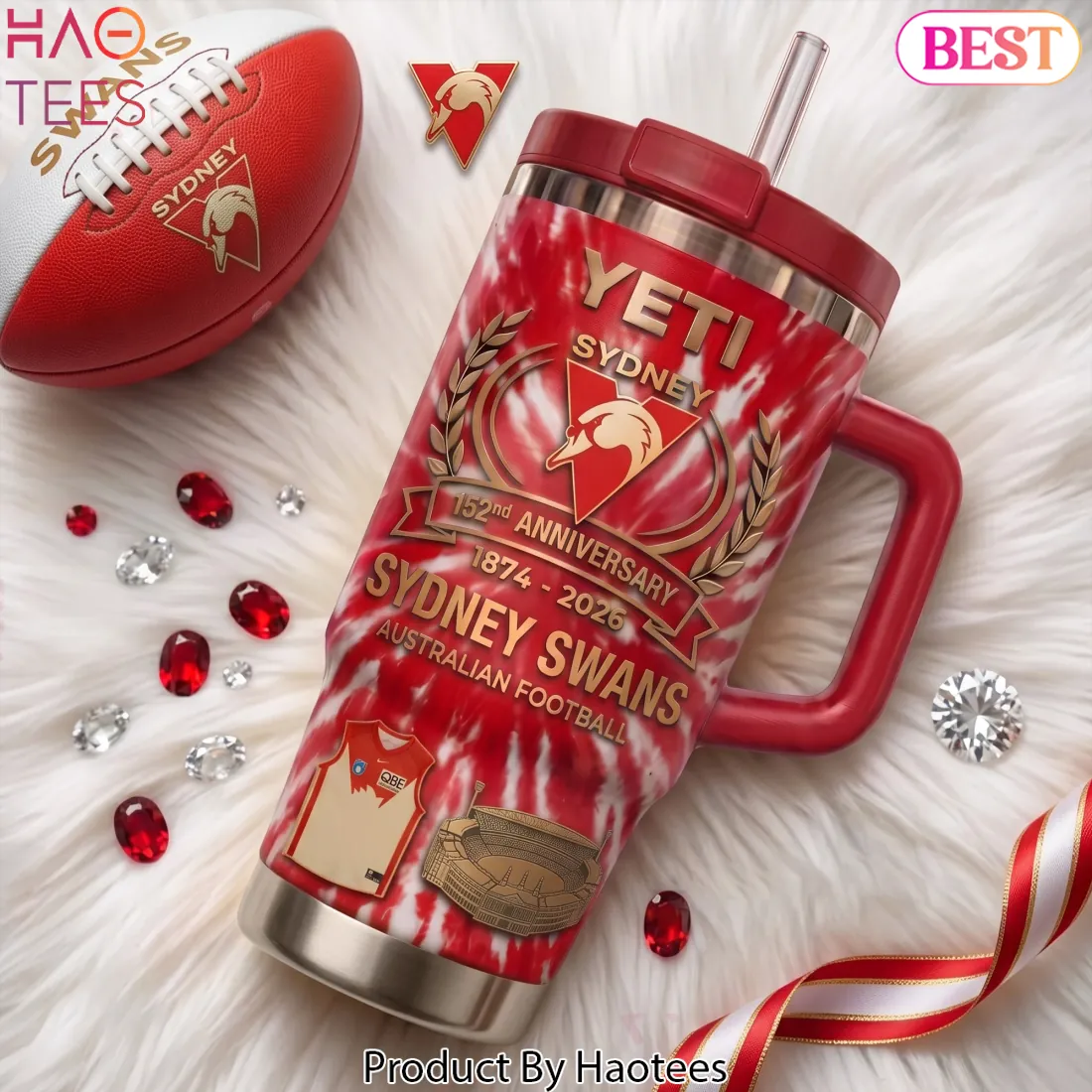 Sydney Swans 152nd Anniversary 1874-2026 Commemorative Tumbler Sydney Swans 152nd Anniversary 1874-2026 Commemorative Tumbler