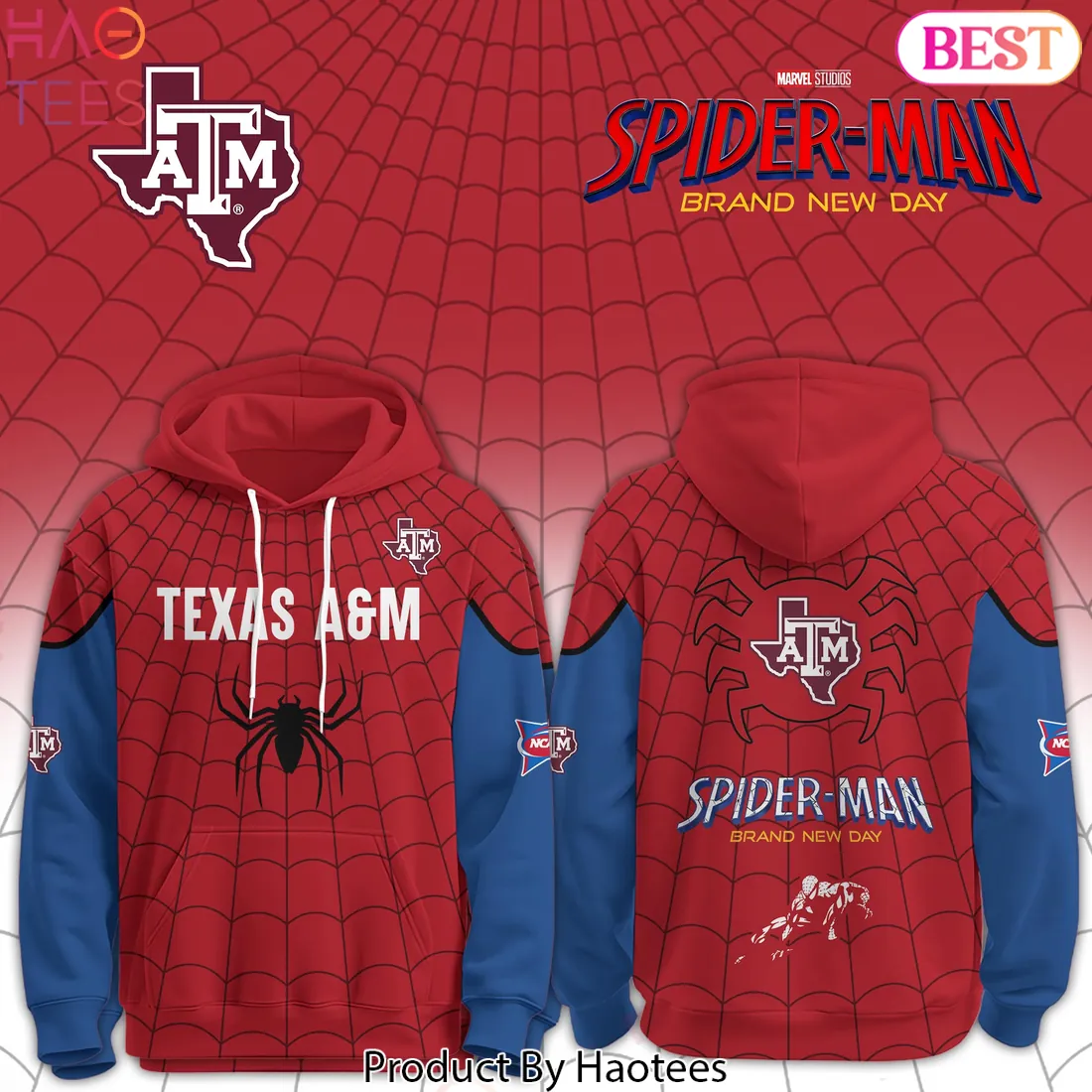 Texas A&M Spider-Man Brand New Day Limited Edition Hoodie Texas A&M Spider-Man Brand New Day Limited Edition Hoodie