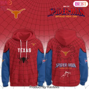 Texas Longhorns Spider-Man Brand New Day Graphic Hoodie
