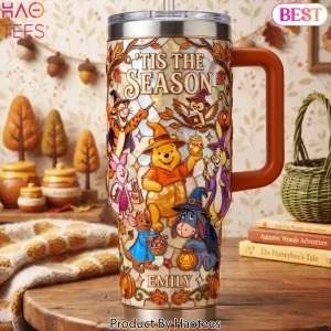 Tis The Season Winnie The Pooh Halloween Personalized 40oz Tumbler Tis The Season Winnie The Pooh Halloween Personalized 40oz Tumbler