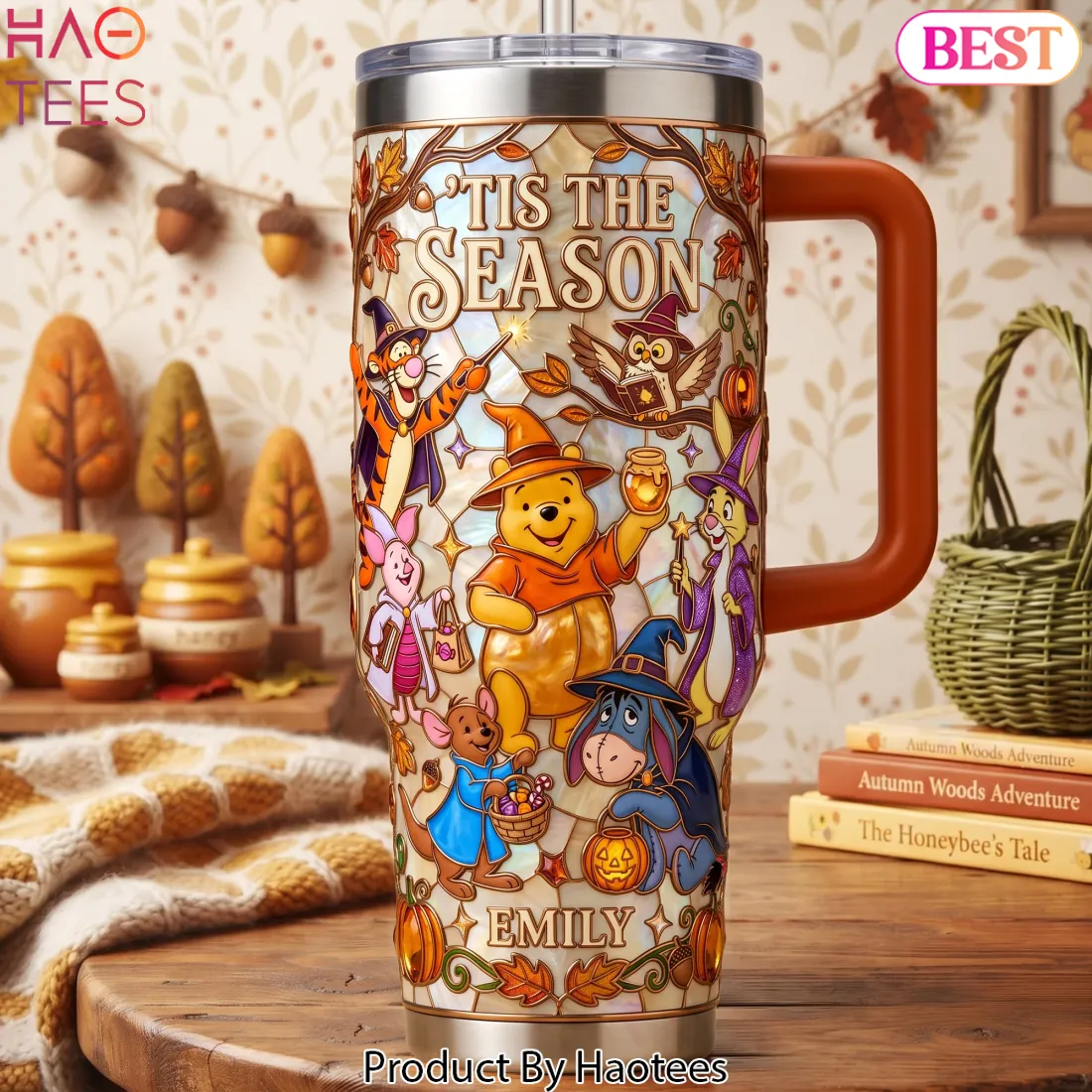 Tis The Season Winnie The Pooh Halloween Personalized 40oz Tumbler Tis The Season Winnie The Pooh Halloween Personalized 40oz Tumbler