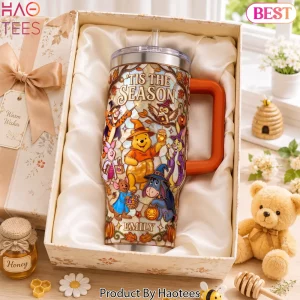 Tis The Season Winnie The Pooh Halloween Personalized 40oz Tumbler