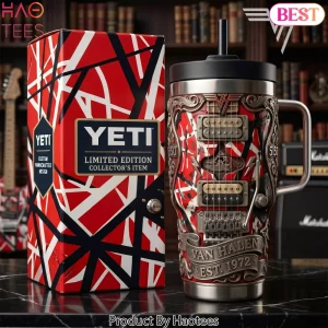 Van Halen 5150 Limited Edition Guitar Design Stainless Steel Tumbler Van Halen 5150 Limited Edition Guitar Design Stainless Steel Tumbler