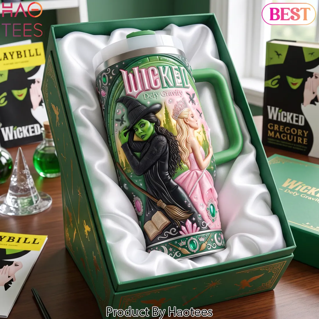 Wicked Defy Gravity 3D Personalized Insulated Tumbler Wicked Defy Gravity 3D Personalized Insulated Tumbler