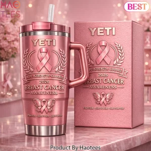 Yeti Breast Cancer Awareness 2026 Hope Strength Courage Tumbler