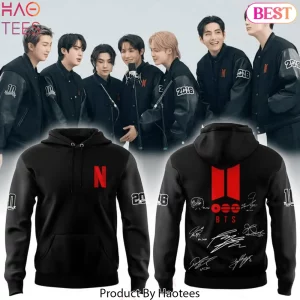 BTS 2026 Signature Black Hoodie