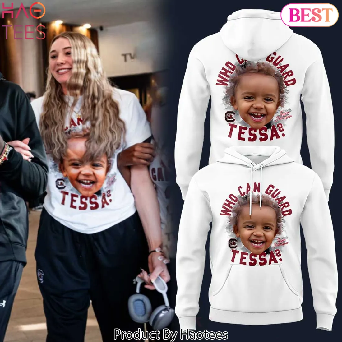 Chloe Kitts South Carolina Who Can Guard Tessa Graphic Hoodie Chloe Kitts South Carolina Who Can Guard Tessa Graphic Hoodie