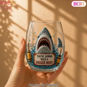 Jaws Movie You’re Gonna Need A Bigger Boat Shark Whiskey Glass