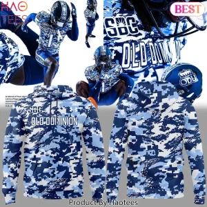 Old Dominion Football Outfitted in Honor Blue Digital Camo Hoodie