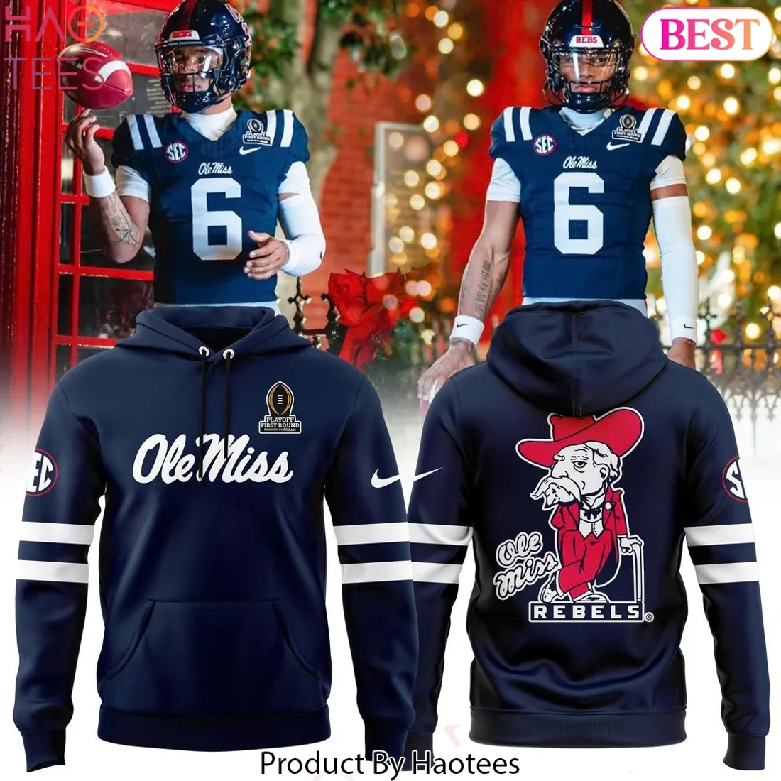 Ole Miss Football 2025 CFB Hotty Toddy Pullover Hoodie Ole Miss Football 2025 CFB Hotty Toddy Pullover Hoodie