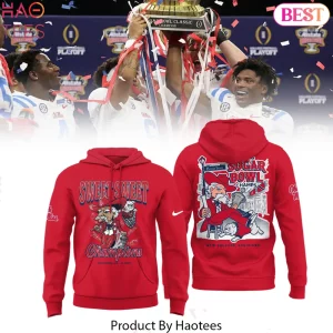 Ole Miss Rebels 2026 Sugar Bowl Champions Limited Edition Red Hoodie