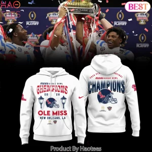 Ole Miss Rebels 2026 Sugar Bowl Champions New Orleans Hoodie