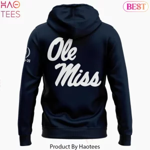 Ole Miss Rebels Football Coach Golding 2025-2026 Commemorative Navy Pullover Hoodie