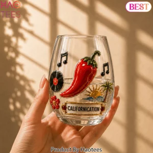 Red Hot Chili Peppers Californication Emblem Rock Band Whiskey Glass