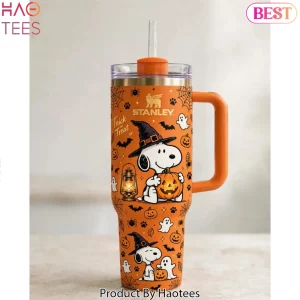 Snoopy Trick or Treat Halloween Orange 40oz Tumbler