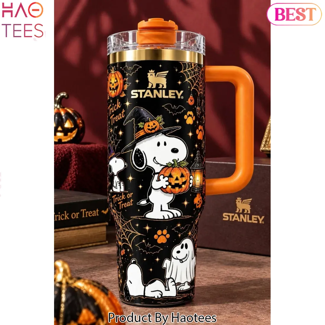 Snoopy Trick or Treat Halloween Pumpkin 40oz Tumbler Snoopy Trick or Treat Halloween Pumpkin 40oz Tumbler