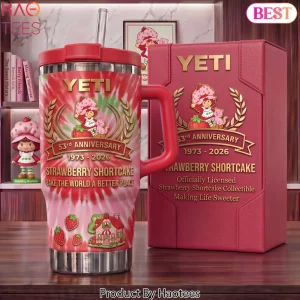 Strawberry Shortcake 53rd Anniversary Limited Edition Tie Dye Handle Tumbler