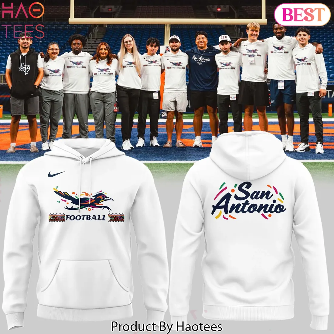 UTSA Roadrunners Hispanic Heritage White Hoodie UTSA Roadrunners Hispanic Heritage White Hoodie