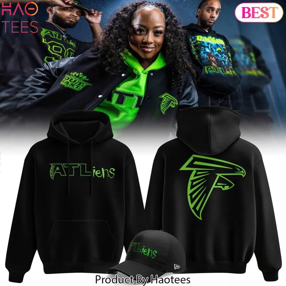 Atlanta Falcons x OutKast ATLiens 30th Anniversary Graphic Hoodie Atlanta Falcons x OutKast ATLiens 30th Anniversary Graphic Hoodie