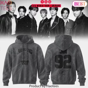 BTS World Tour Arirang Jin 92 Signature Graphic Hoodie