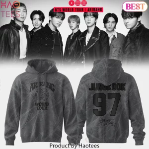 BTS World Tour Arirang Jungkook 97 Vintage Signature Hoodie