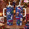 Pittsburgh Steelers Christmas Holiday Festive Stainless Steel Tumbler with Handle