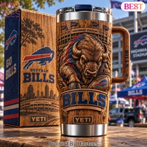 Buffalo Bills Highmark Stadium 3D Woodgrain Relief 40oz Tumbler Buffalo Bills Highmark Stadium 3D Woodgrain Relief 40oz Tumbler
