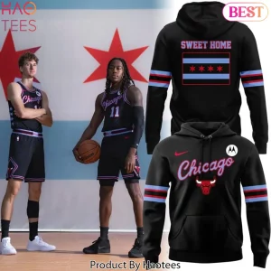 Chicago Bulls Sweet Home City Edition Black Graphic Hoodie