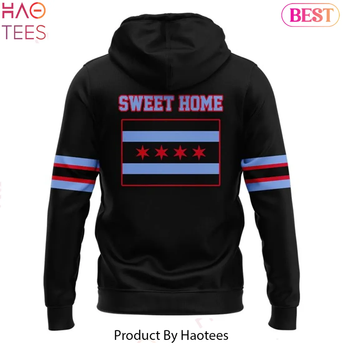 Chicago Bulls Sweet Home City Edition Black Graphic Hoodie Chicago Bulls Sweet Home City Edition Black Graphic Hoodie