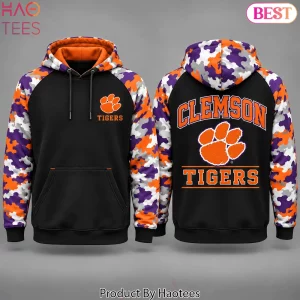 Clemson Tigers NCAA Legends in the Wild Camo Hoodie