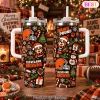 Denver Broncos Festive Christmas Mascot Stainless Steel Tumbler