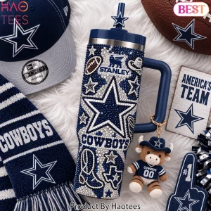 Dallas Cowboys America’s Team Rhinestone Bling 40oz Tumbler