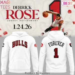 Derrick Rose Chicago Bulls Forever 1 Jersey Retirement Hoodie
