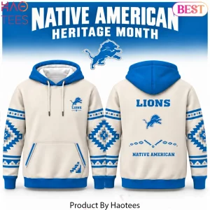 Detroit Lions Native American Heritage Month AOP Hoodie